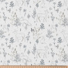 Printed Cotton LARVIK White / Gray Tones